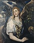Magdalene Canvas Paintings - Saint Mary Magdalene By El Greco
